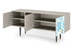 Móvel De Tv| Mueble de TV - 150х69х41 cm - T5 - Lisbon Flover, Areia Bege