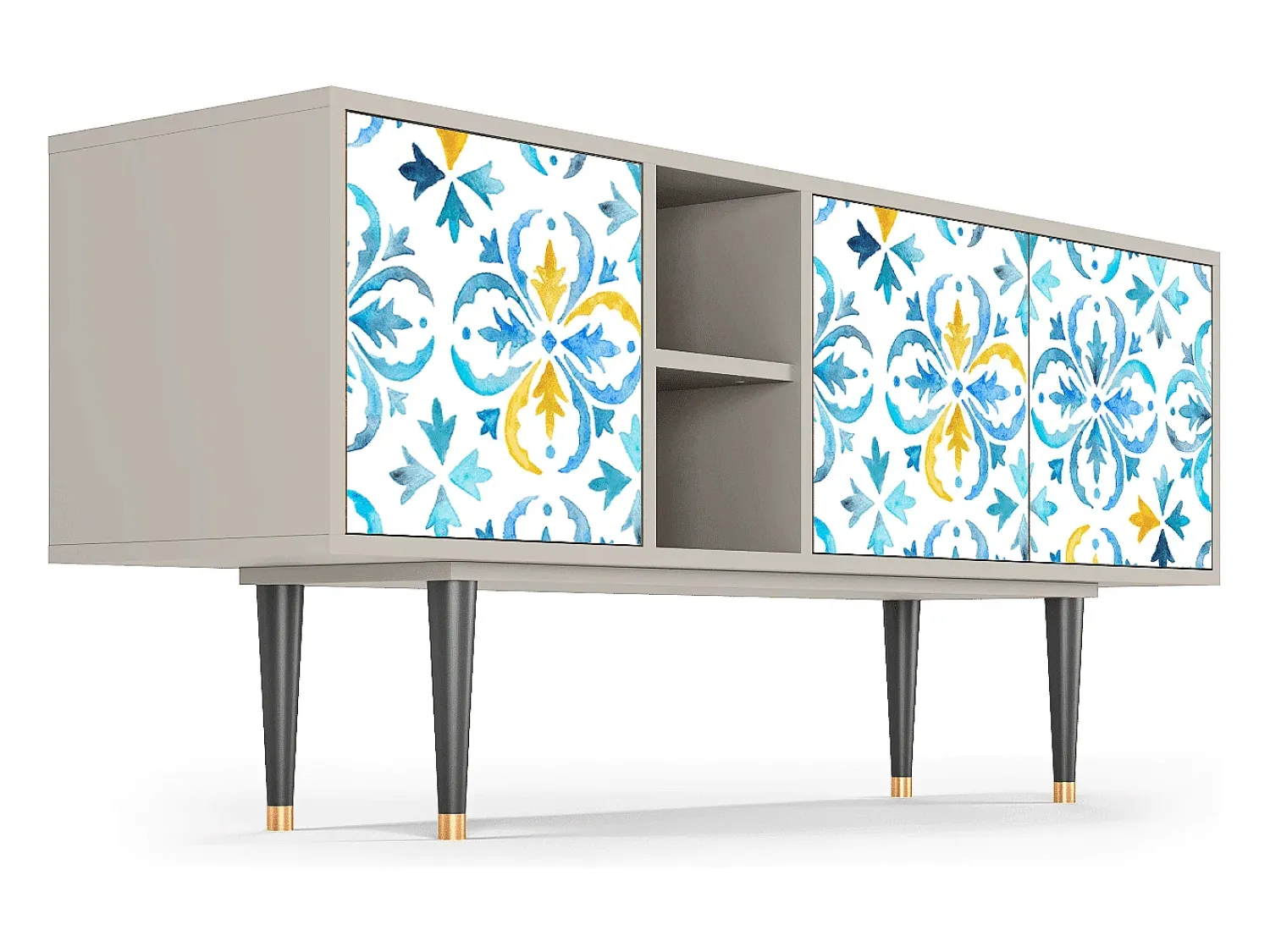 Móvel De Tv| Mueble de TV - 150х69х41 cm - T5 - Lisbon Flover, Areia Bege