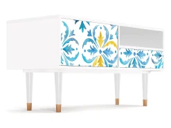 Móvel De Tv| Mueble de TV - 115х59х48 cm - T3 - Lisbon Flover, Branco Bege