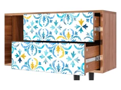 Móvel De Tv| Mueble de TV - 170х69х48 cm - T1 - Lisbon Flover, Nogueira Castanho