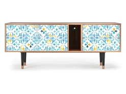 Móvel De Tv| Mueble de TV - 170х69х48 cm - T1 - Lisbon Flover, Nogueira Castanho