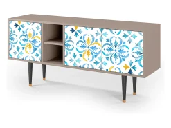 Móvel De Tv| Mueble de TV - 150х69х41 cm - T5 - Lisbon Flover, Latte Bege