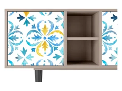 Móvel De Tv| Mueble de TV - 150х69х41 cm - T5 - Lisbon Flover, Latte Bege