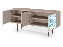 Móvel De Tv| Mueble de TV - 150х69х41 cm - T5 - Lisbon Flover, Latte Bege
