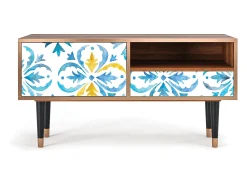 Mueble de TV - 115х59х48 cm - T3 - Lisbon Flover, Nogueira^ Móvel De Tv