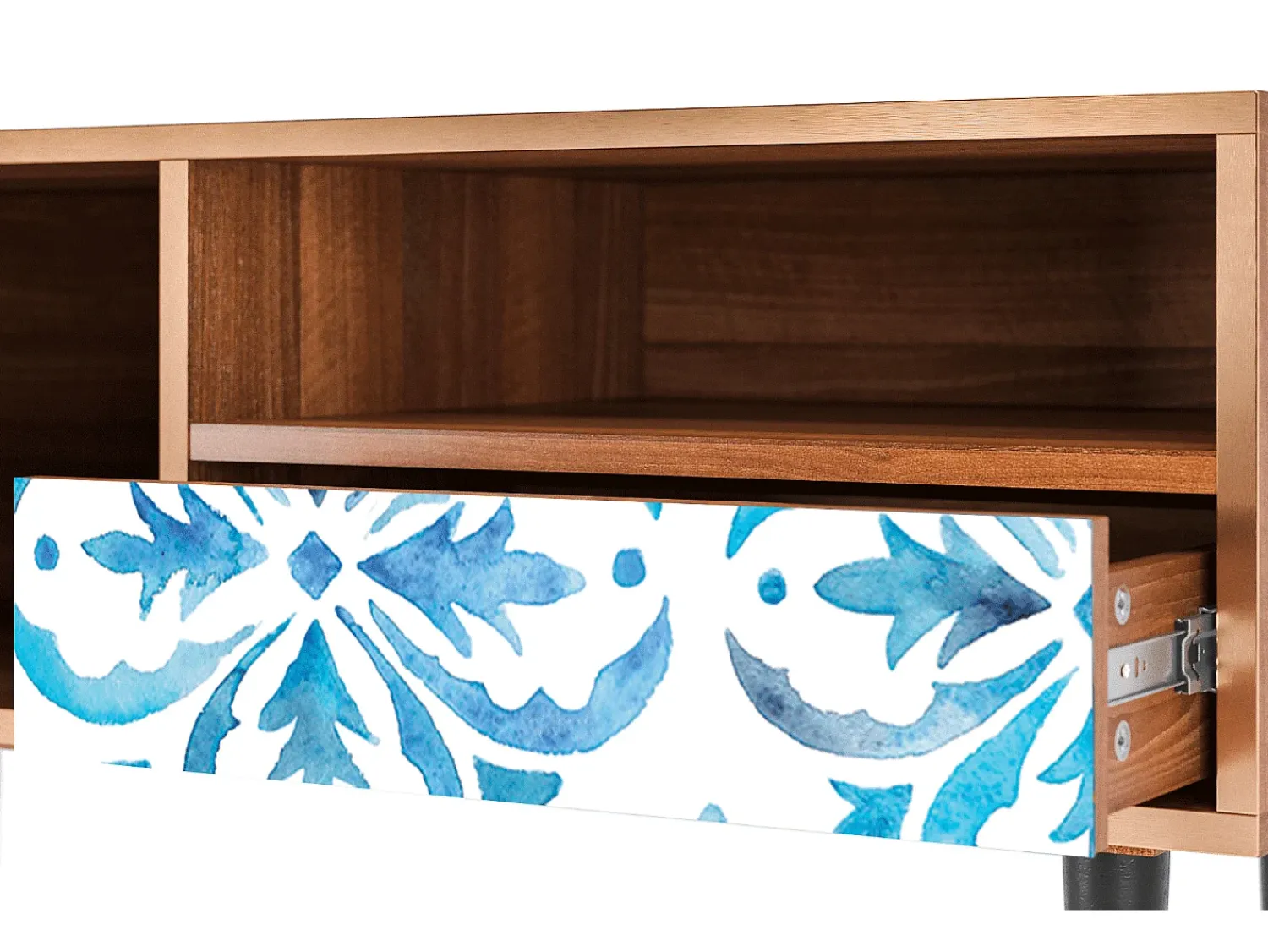 Mueble de TV - 115х59х48 cm - T3 - Lisbon Flover, Nogueira^ Móvel De Tv