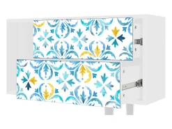 Móvel De Tv* Mueble de TV - 170х69х48 cm - T1 - Lisbon Flover, Branco Bege