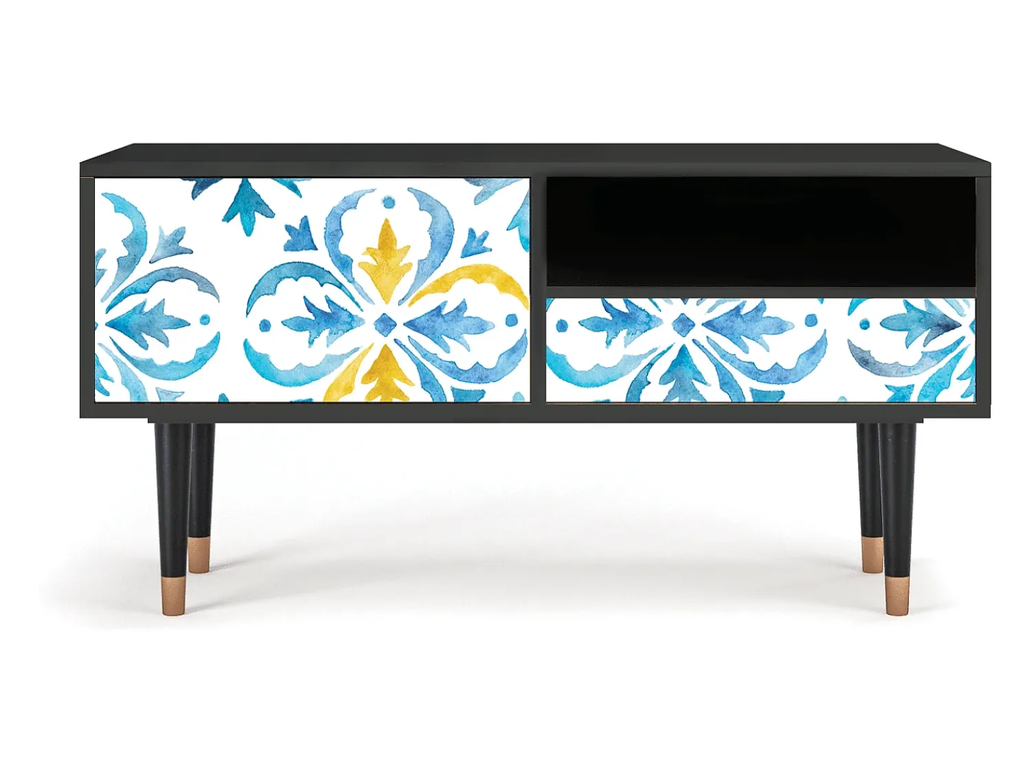 Mueble de TV - 115х59х48 cm - T3 - Lisbon Flover, Antracite^ Móvel De Tv