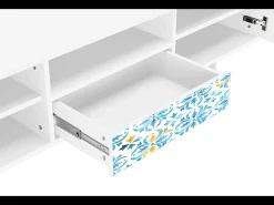 Online Mueble de TV - 170х59х41 cm - T6 - Lisbon Flover, Branco Bege
