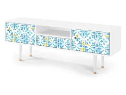 Online Mueble de TV - 170х59х41 cm - T6 - Lisbon Flover, Branco Bege