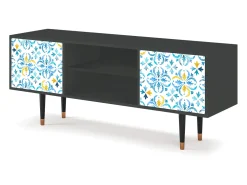 Móvel De Tv* Mueble de TV - 170х69х48 cm - T2 - Lisbon Flover, Antracite Cinza antracite