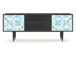 Móvel De Tv* Mueble de TV - 170х69х48 cm - T2 - Lisbon Flover, Antracite Cinza antracite