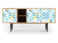 Mueble de TV - 150х69х41 cm - T5 - Lisbon Flover, Nogueira^ Móvel De Tv