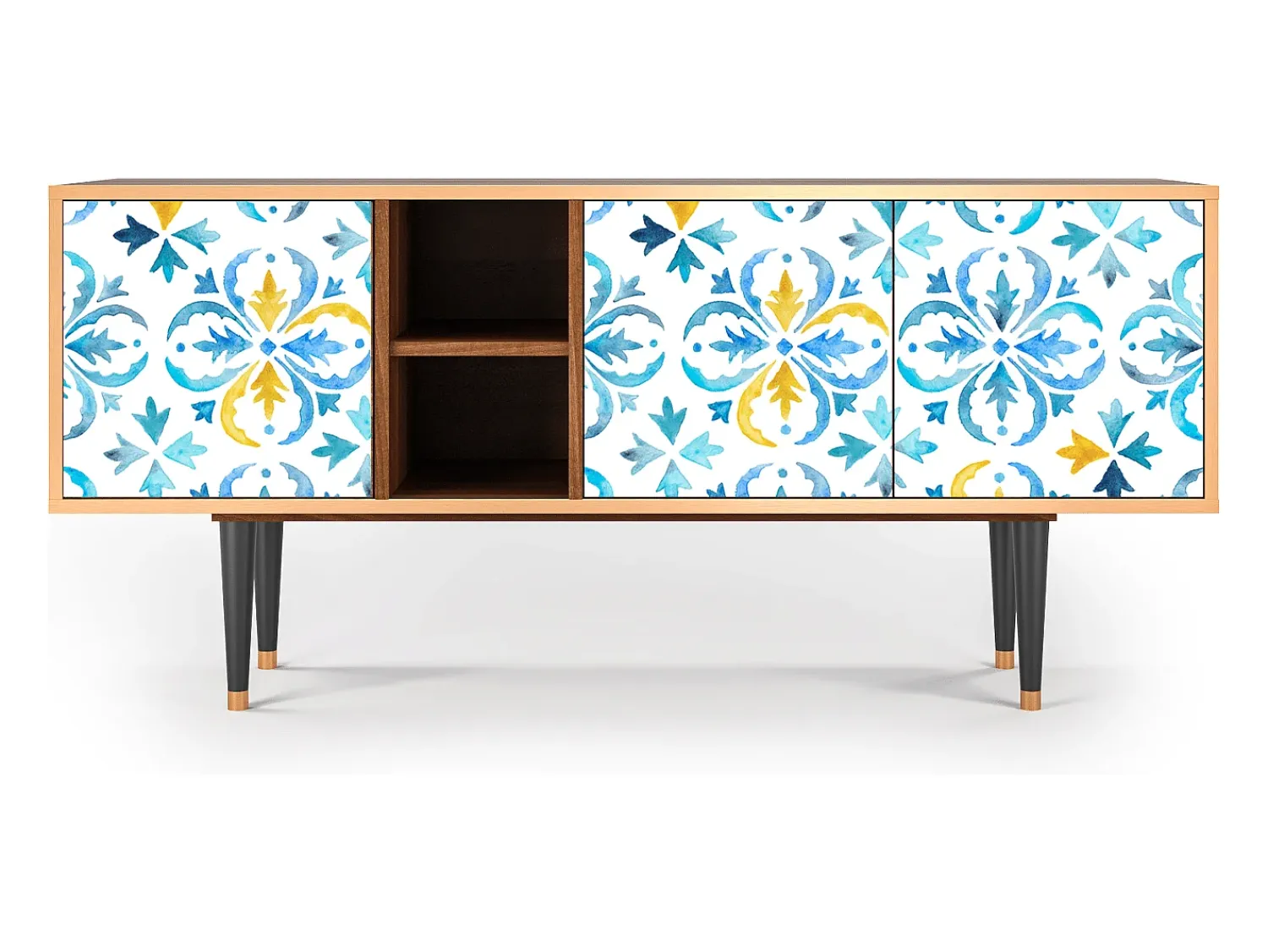 Mueble de TV - 150х69х41 cm - T5 - Lisbon Flover, Nogueira^ Móvel De Tv