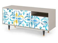 Móvel De Tv| Mueble de TV - 125х56х41 cm - T7 - Lisbon Flover, Areia Bege