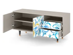 Móvel De Tv| Mueble de TV - 125х56х41 cm - T7 - Lisbon Flover, Areia Bege