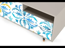 Móvel De Tv| Mueble de TV - 125х56х41 cm - T7 - Lisbon Flover, Areia Bege