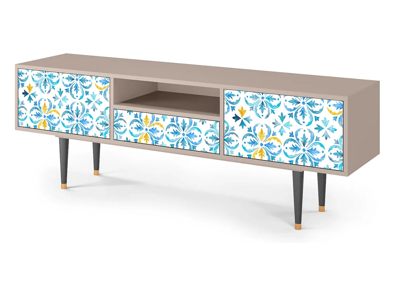 Móvel De Tv| Mueble de TV - 170х59х41 cm - T6 - Lisbon Flover, Latte Bege