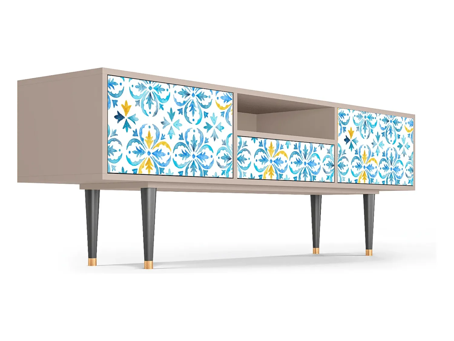 Móvel De Tv| Mueble de TV - 170х59х41 cm - T6 - Lisbon Flover, Latte Bege