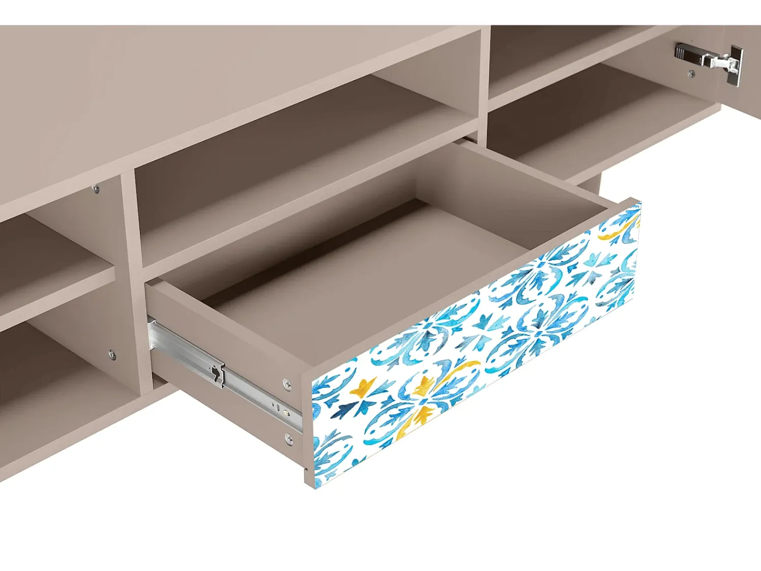 Móvel De Tv| Mueble de TV - 170х59х41 cm - T6 - Lisbon Flover, Latte Bege