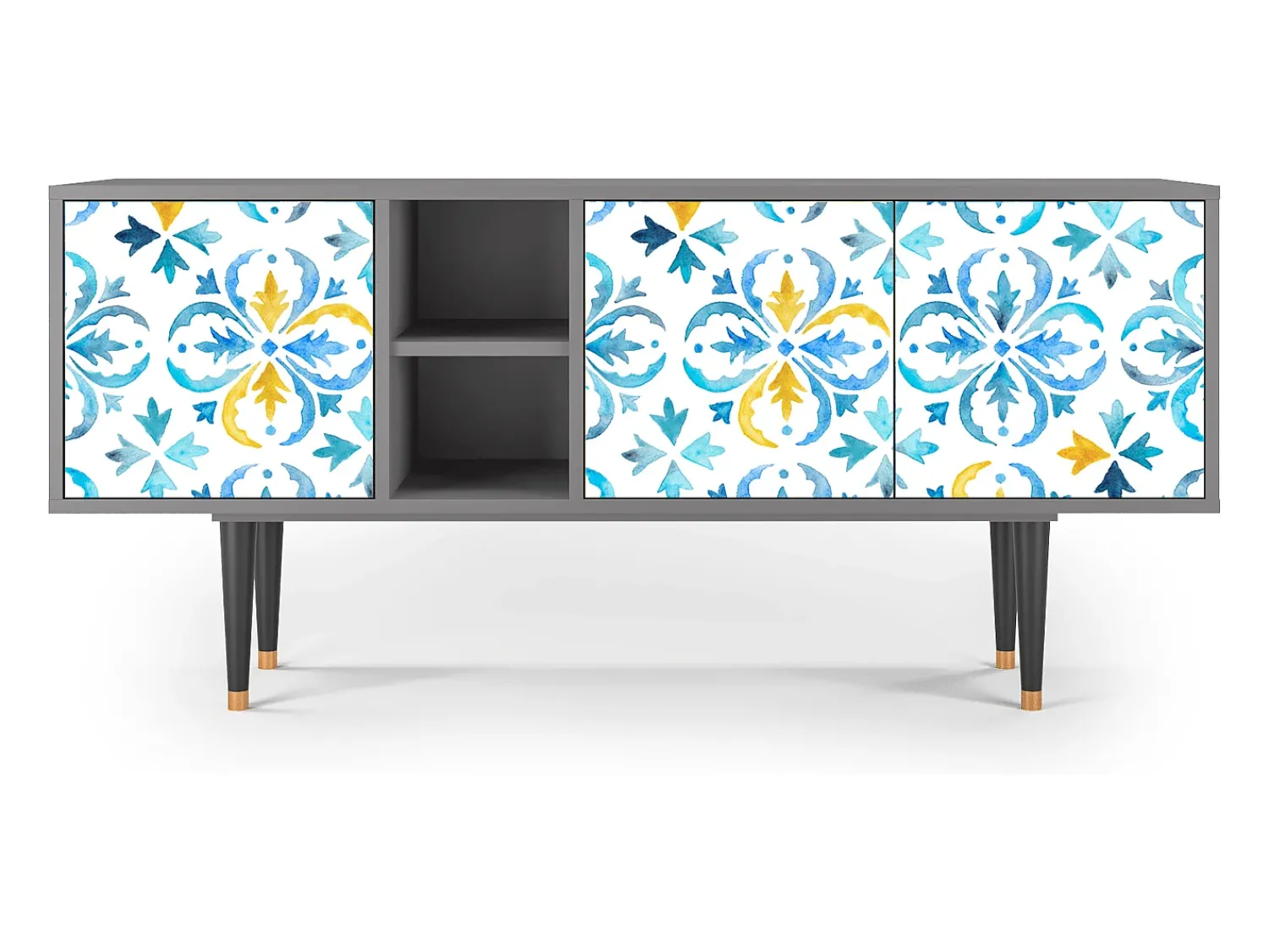 Online Mueble de TV - 150х69х41 cm - T5 - Lisbon Flover, Cinza Cinzento