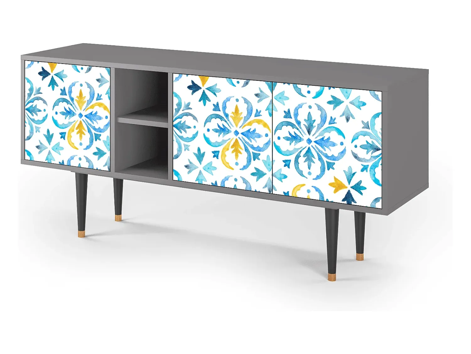 Online Mueble de TV - 150х69х41 cm - T5 - Lisbon Flover, Cinza Cinzento