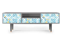 Mueble de TV - 170х59х41 cm - T6 - Lisbon Flover, Cinza^ Móvel De Tv