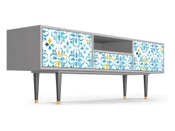 Mueble de TV - 170х59х41 cm - T6 - Lisbon Flover, Cinza^ Móvel De Tv