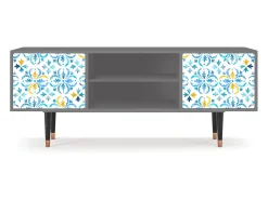 Móvel De Tv| Mueble de TV - 170х69х48 cm - T2 - Lisbon Flover, Cinza Cinzento