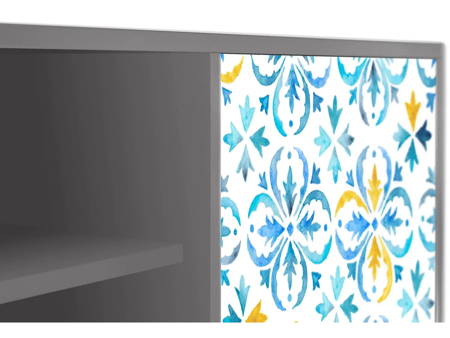 Móvel De Tv| Mueble de TV - 170х69х48 cm - T2 - Lisbon Flover, Cinza Cinzento