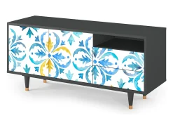 Mueble de TV - 125х56х41 cm - T7 - Lisbon Flover, Antracite^ Móvel De Tv