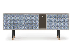 Móvel De Tv* Mueble de TV - 170х69х48 cm - T1 - Lovely Cornflowers, Areia Bege