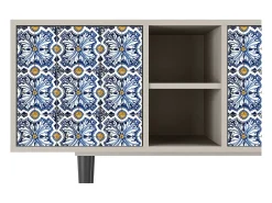 Best Mueble de TV - 150х69х41 cm - T5 - Lovely Cornflowers, Areia Bege