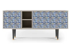 Best Mueble de TV - 150х69х41 cm - T5 - Lovely Cornflowers, Areia Bege