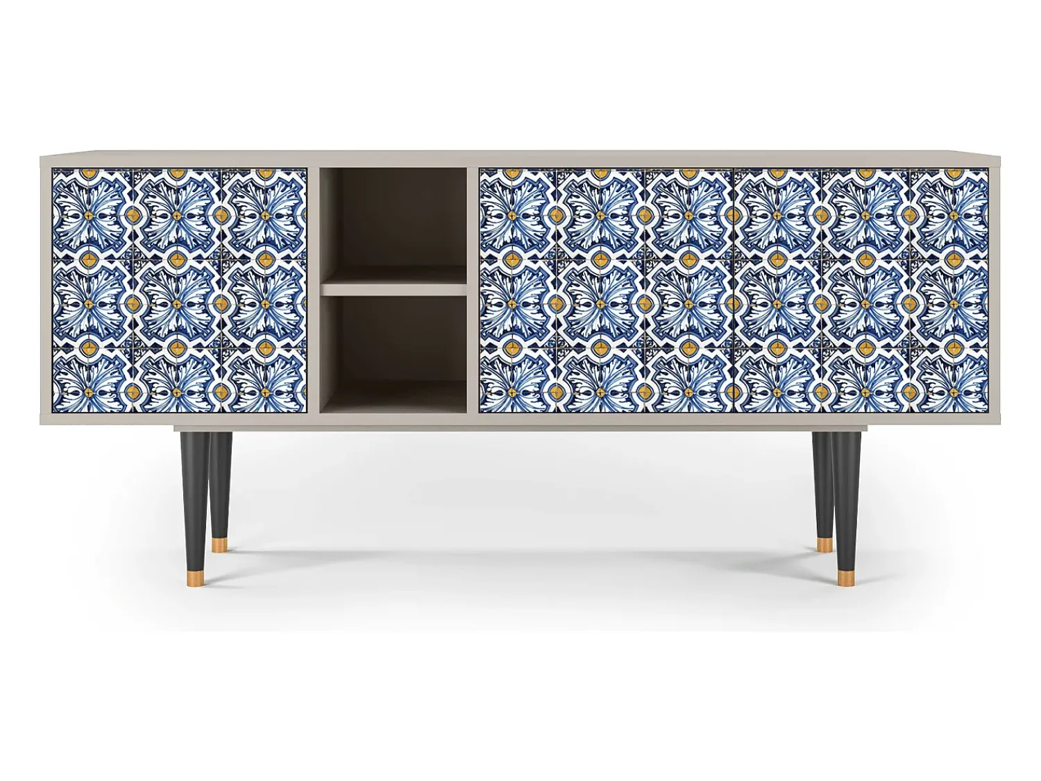 Best Mueble de TV - 150х69х41 cm - T5 - Lovely Cornflowers, Areia Bege