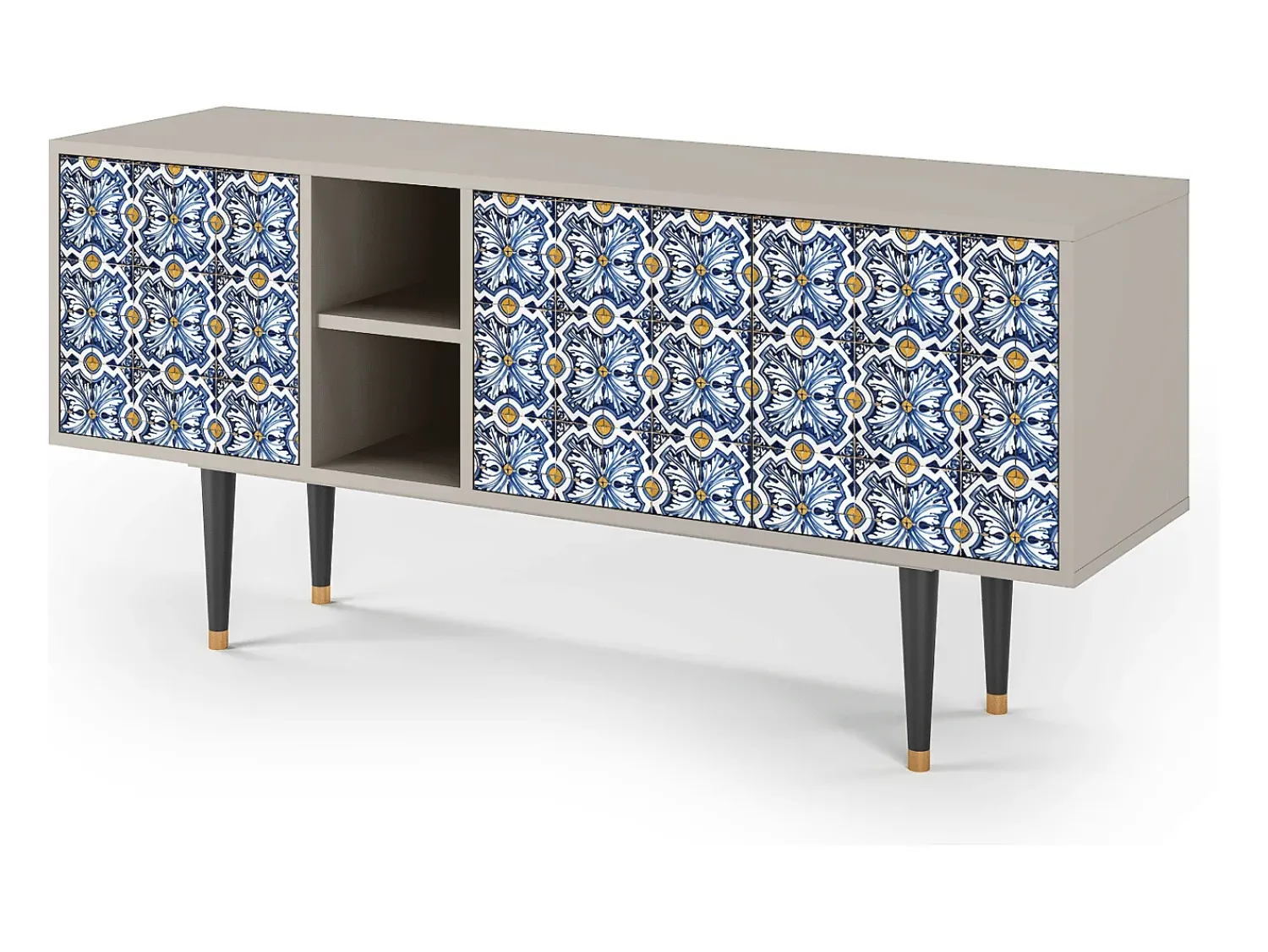 Best Mueble de TV - 150х69х41 cm - T5 - Lovely Cornflowers, Areia Bege