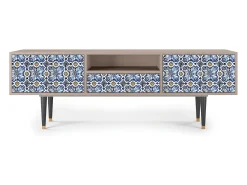 Best Mueble de TV - 170х59х41 cm - T6 - Lovely Cornflowers, Latte Bege