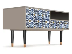Clearance Mueble de TV - 115х59х48 cm - T3 - Lovely Cornflowers, Areia Bege