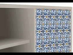 Móvel De Tv* Mueble de TV - 170х69х48 cm - T2 - Lovely Cornflowers, Areia Bege