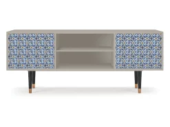 Móvel De Tv* Mueble de TV - 170х69х48 cm - T2 - Lovely Cornflowers, Areia Bege