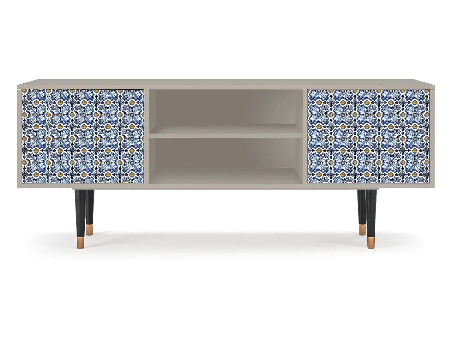 Móvel De Tv* Mueble de TV - 170х69х48 cm - T2 - Lovely Cornflowers, Areia Bege