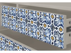 Discount Mueble de TV - 170х59х48 cm - T4 - Lovely Cornflowers, Areia Bege