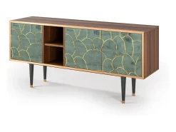 Outlet Mueble de TV - 150х69х41 cm - T5 - Magnificent Water Lily, Nogueira Castanho