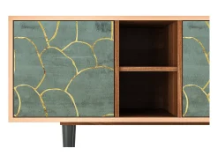 Outlet Mueble de TV - 150х69х41 cm - T5 - Magnificent Water Lily, Nogueira Castanho