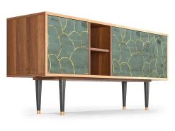 Outlet Mueble de TV - 150х69х41 cm - T5 - Magnificent Water Lily, Nogueira Castanho