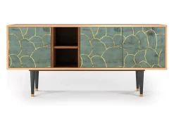 Outlet Mueble de TV - 150х69х41 cm - T5 - Magnificent Water Lily, Nogueira Castanho
