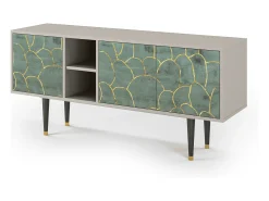 Mueble de TV - 150х69х41 cm - T5 - Magnificent Water Lily, Areia^ Móvel De Tv