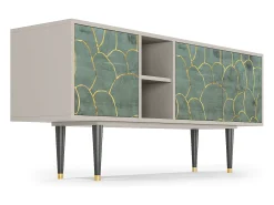 Mueble de TV - 150х69х41 cm - T5 - Magnificent Water Lily, Areia^ Móvel De Tv