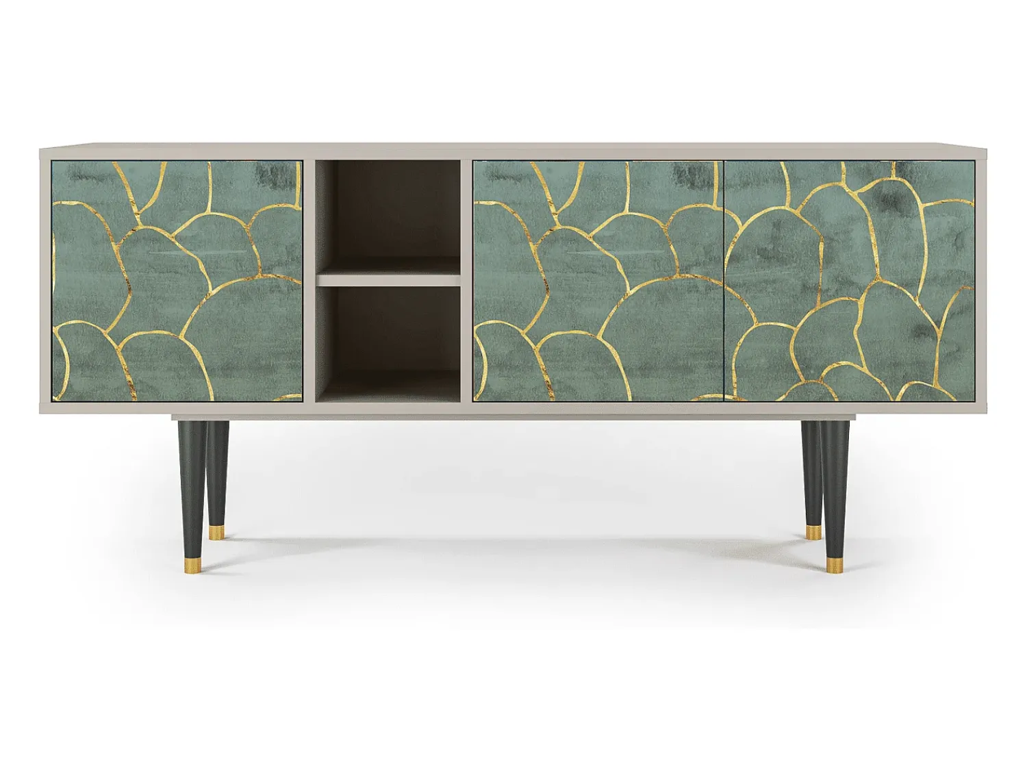 Mueble de TV - 150х69х41 cm - T5 - Magnificent Water Lily, Areia^ Móvel De Tv