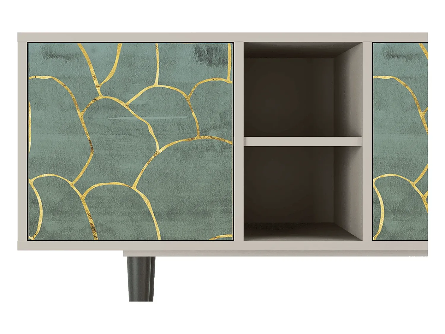 Mueble de TV - 150х69х41 cm - T5 - Magnificent Water Lily, Areia^ Móvel De Tv